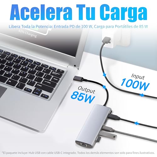 Thumbnail 5 de Amazon Basics 6 en 1 Concentrador USB 3.1, HDMI 4K
