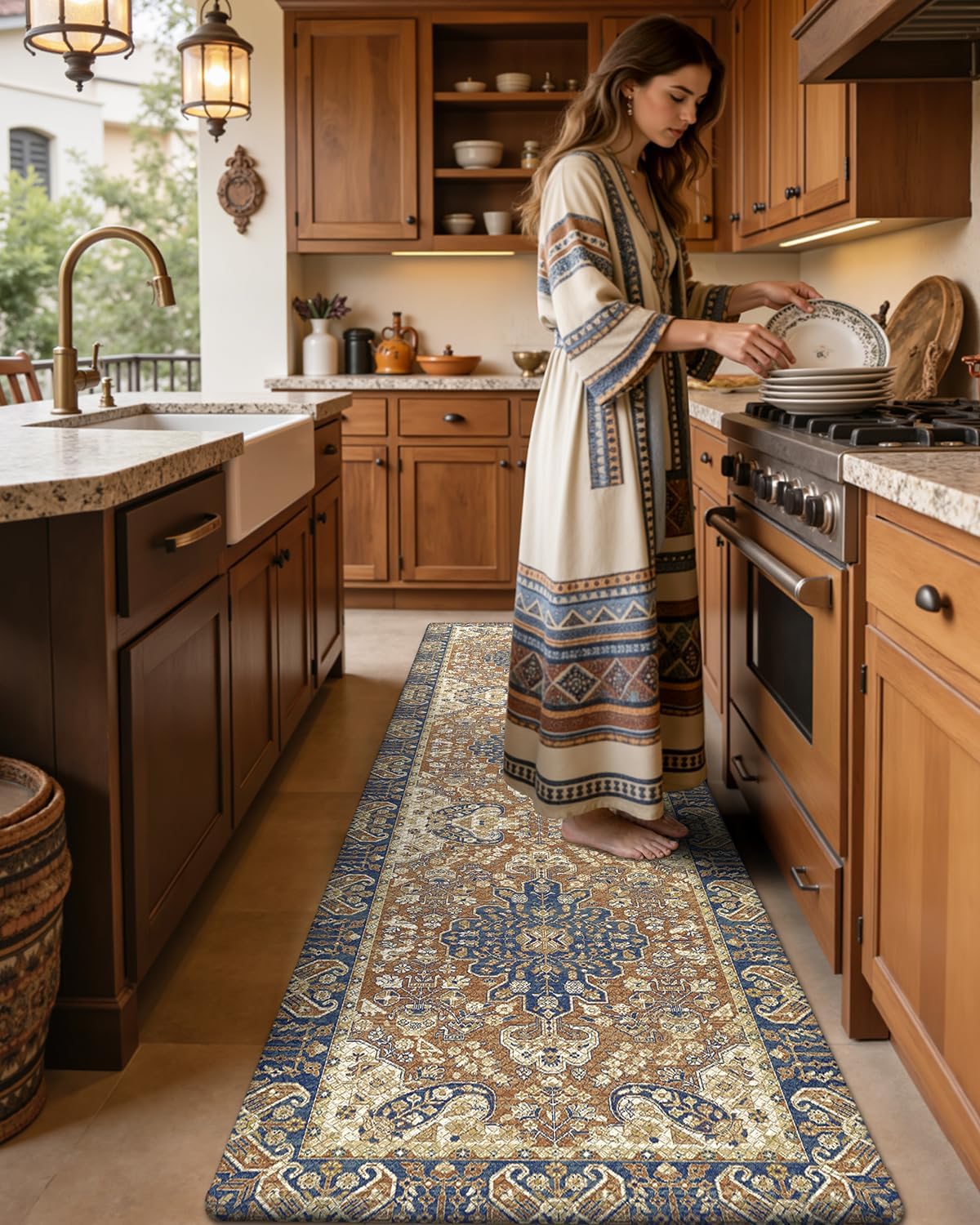 Detalle de DEXI 23x86 Kitchen Mat cushioned anti-fatigue rug