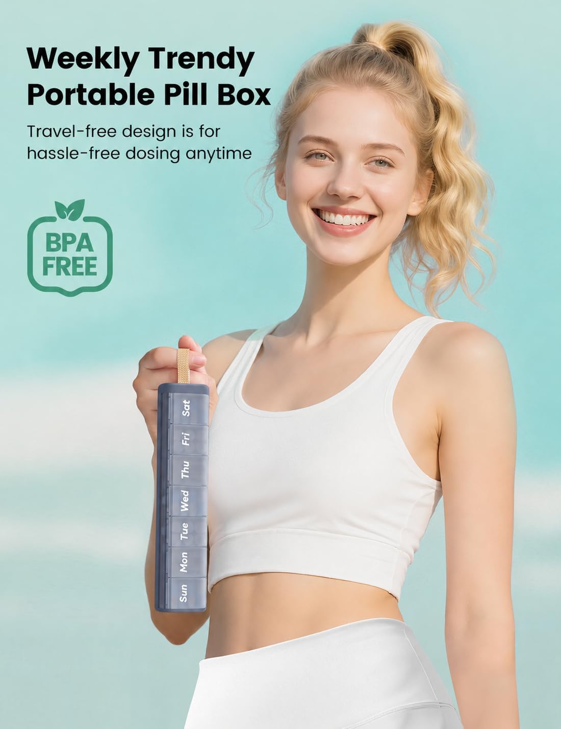 Detalle de Ideerfit Pill Organizer, 7-Day