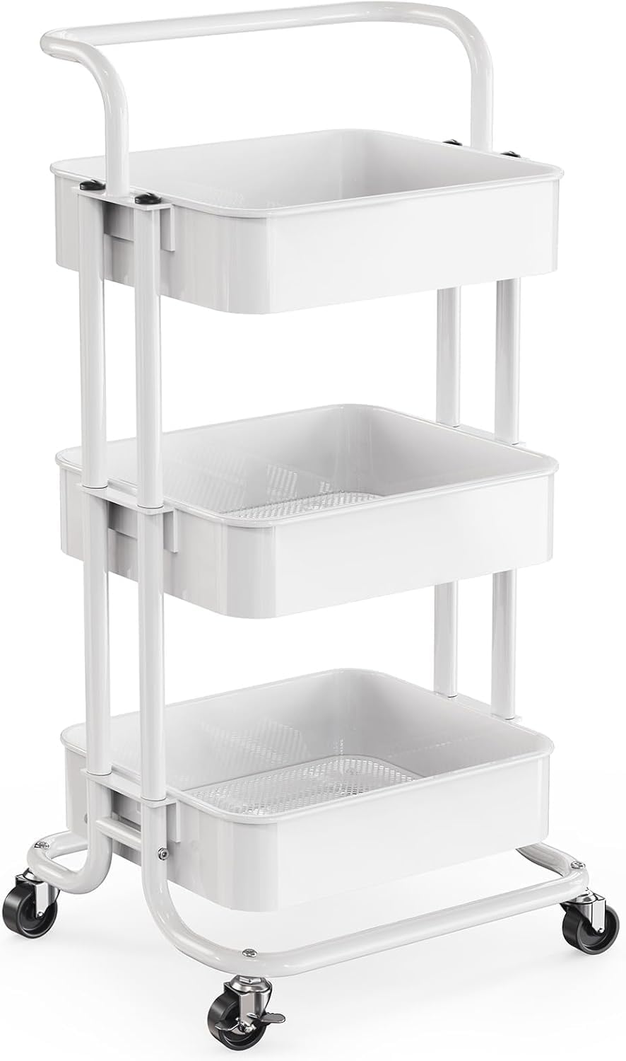 Detalle de Pipishell Rolling Utility Cart, Metal