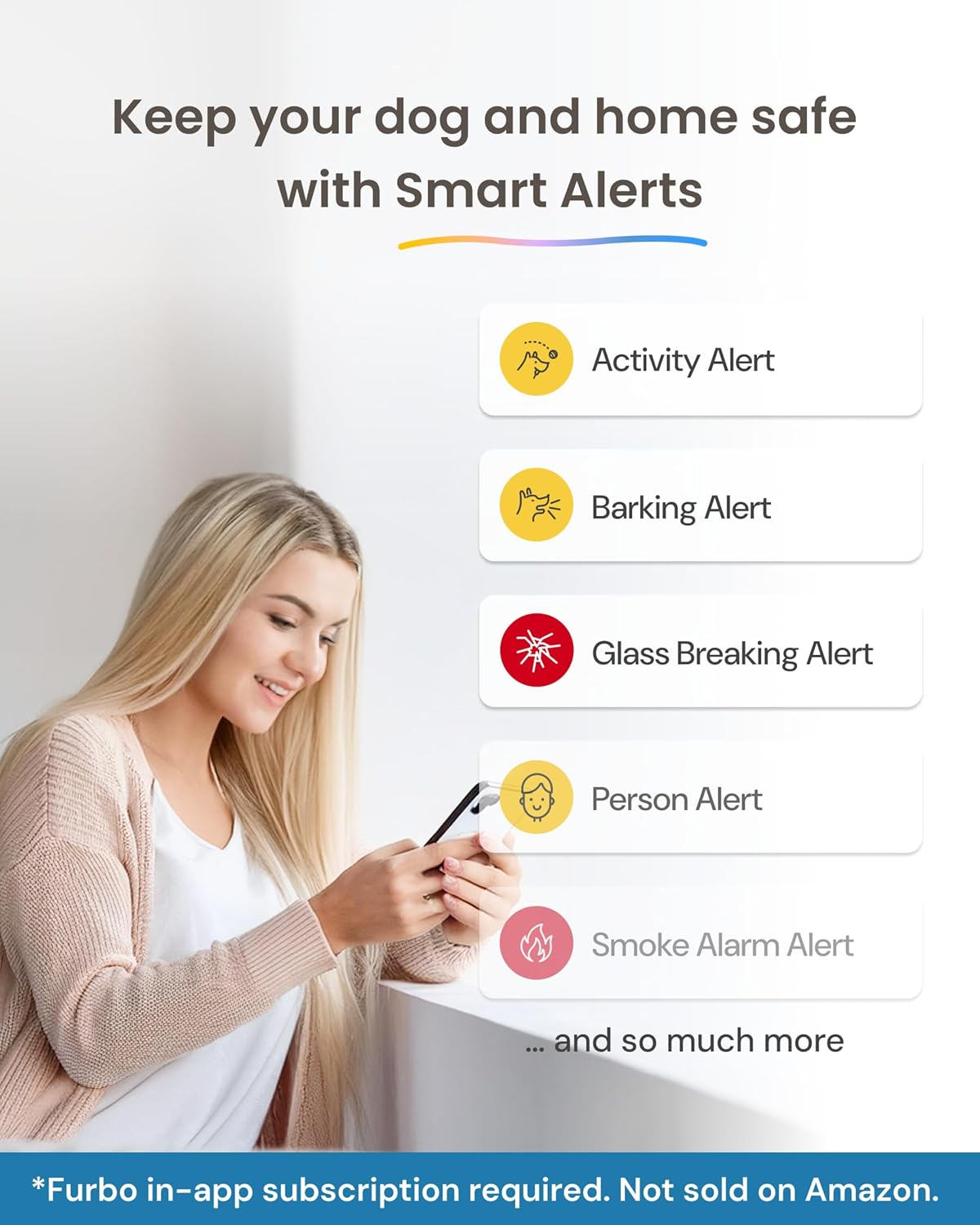 Thumbnail 3 de Furbo 360° Dog Camera with Phone App (Treat Dispenser, 1080p HD, 2-Way Audio) – subscription required