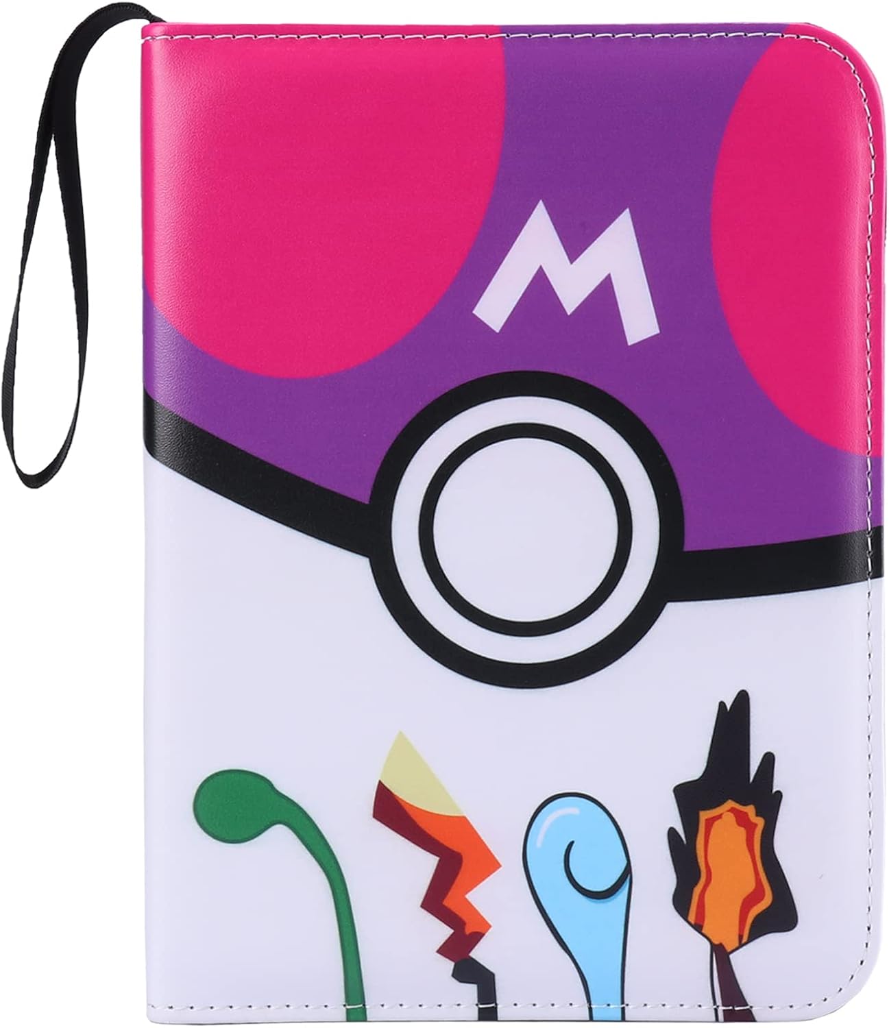 Thumbnail 6 de Trading Card Binder Compatible with Pokemon Storage – 480 Card Capacity with Zip, 4-Pocket Binder