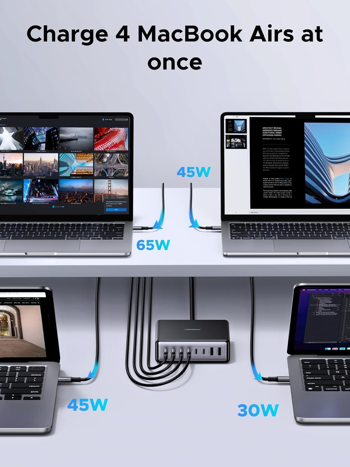 Thumbnail 4 de UGREEN Nexode 200W 8-Port USB-C Charging Station