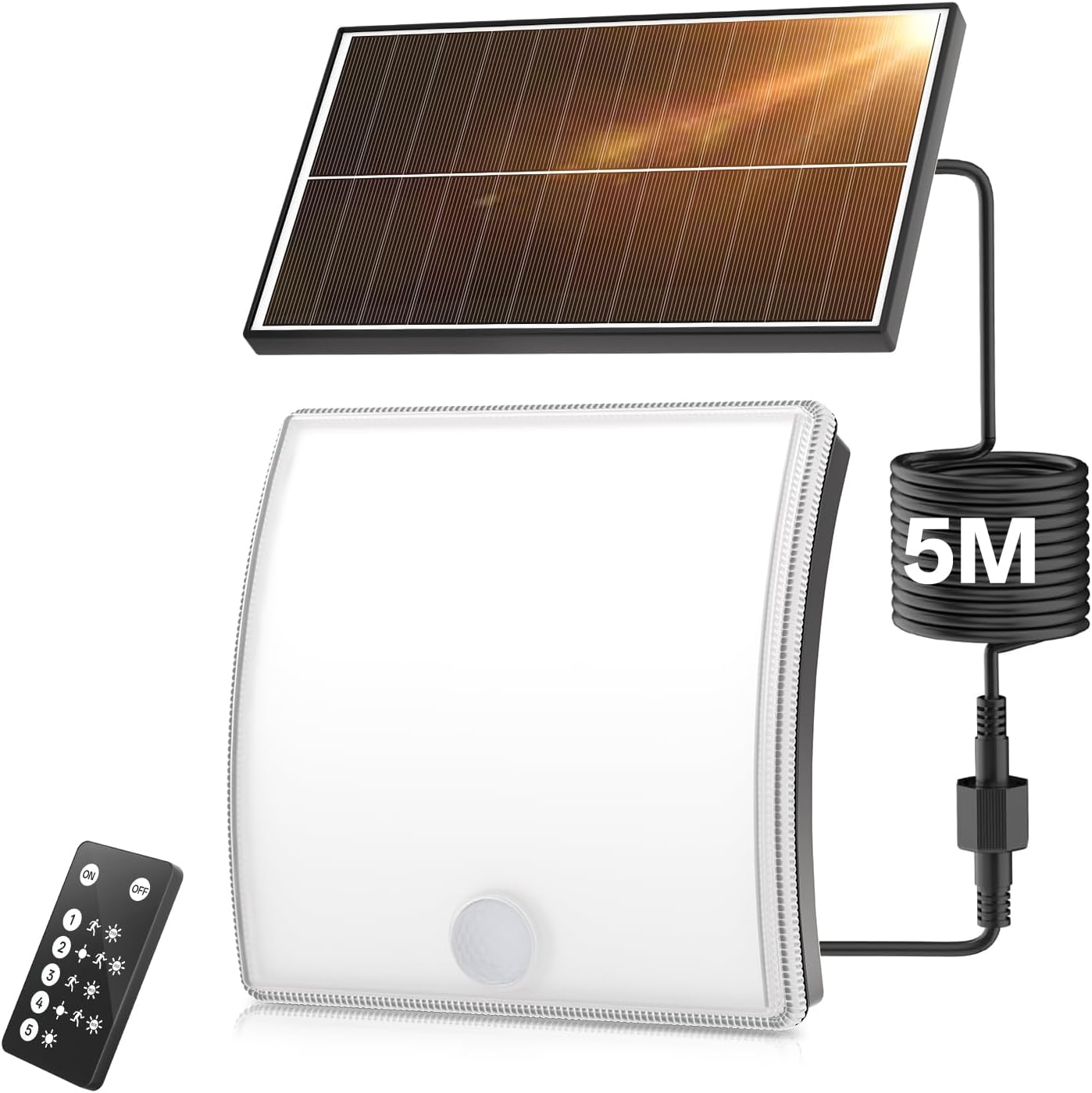 YICAIZI Lampe solaire 270°