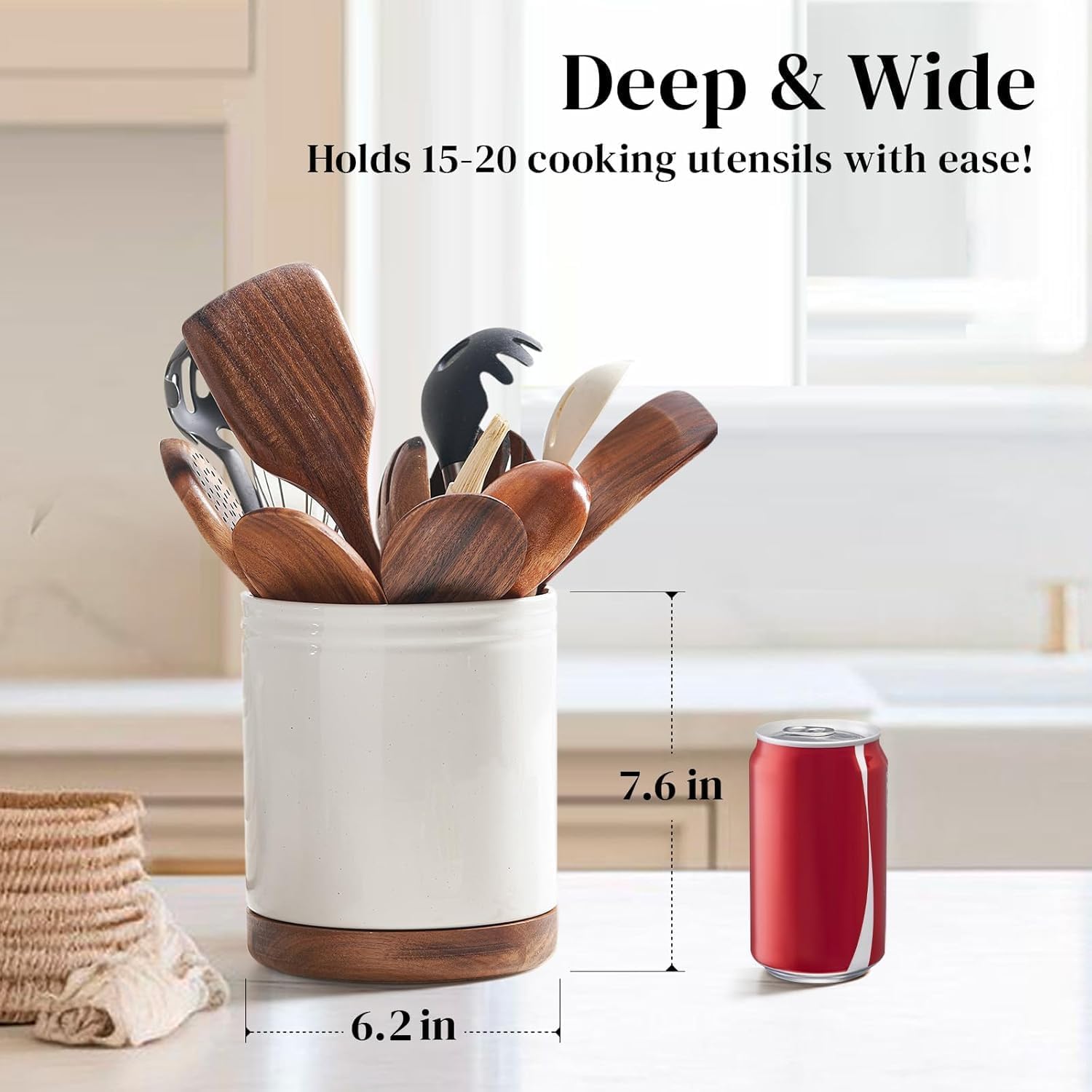 Detalle 2 de DOWAN 7.6" Rotating Utensil Holder 🍽