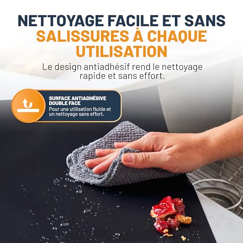 Thumbnail 8 de Linda’s Essentials Feuille Protection Four Cuisson (Lot de 2) – Tapis de Cuisson Réutilisable 32x50 cm