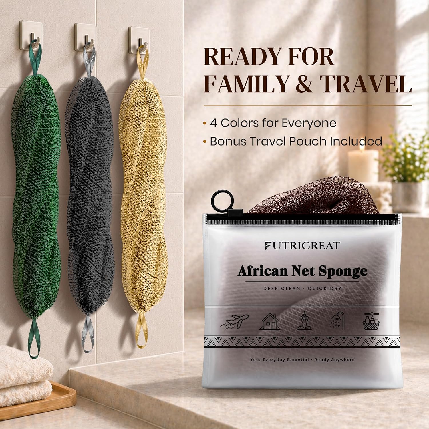 Thumbnail 5 de African Net Sponge, 45-Inch Stretch