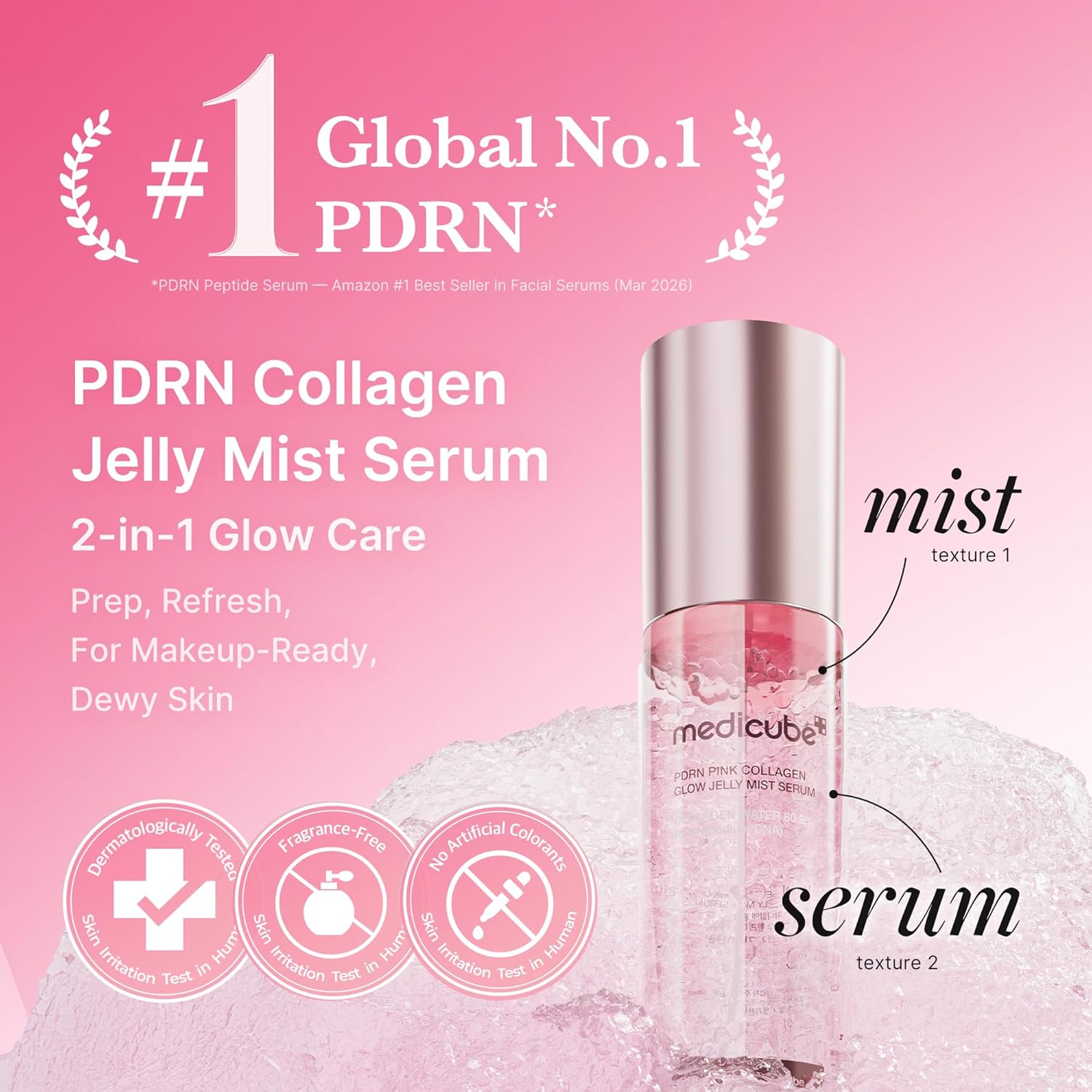 Thumbnail 1 de medicube Pink PDRN Glow Jelly Mist 99%