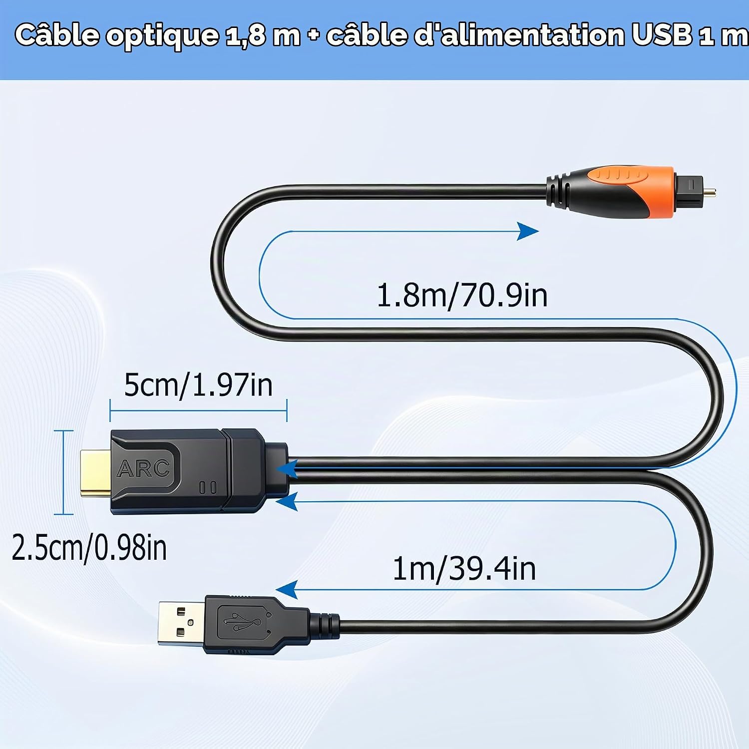 Thumbnail 6 de SDKDZKG SDK-A806 HDMI eARC/ARC-audioconverter naar optisch, 192 kHz, Dolby en DTS 5.1