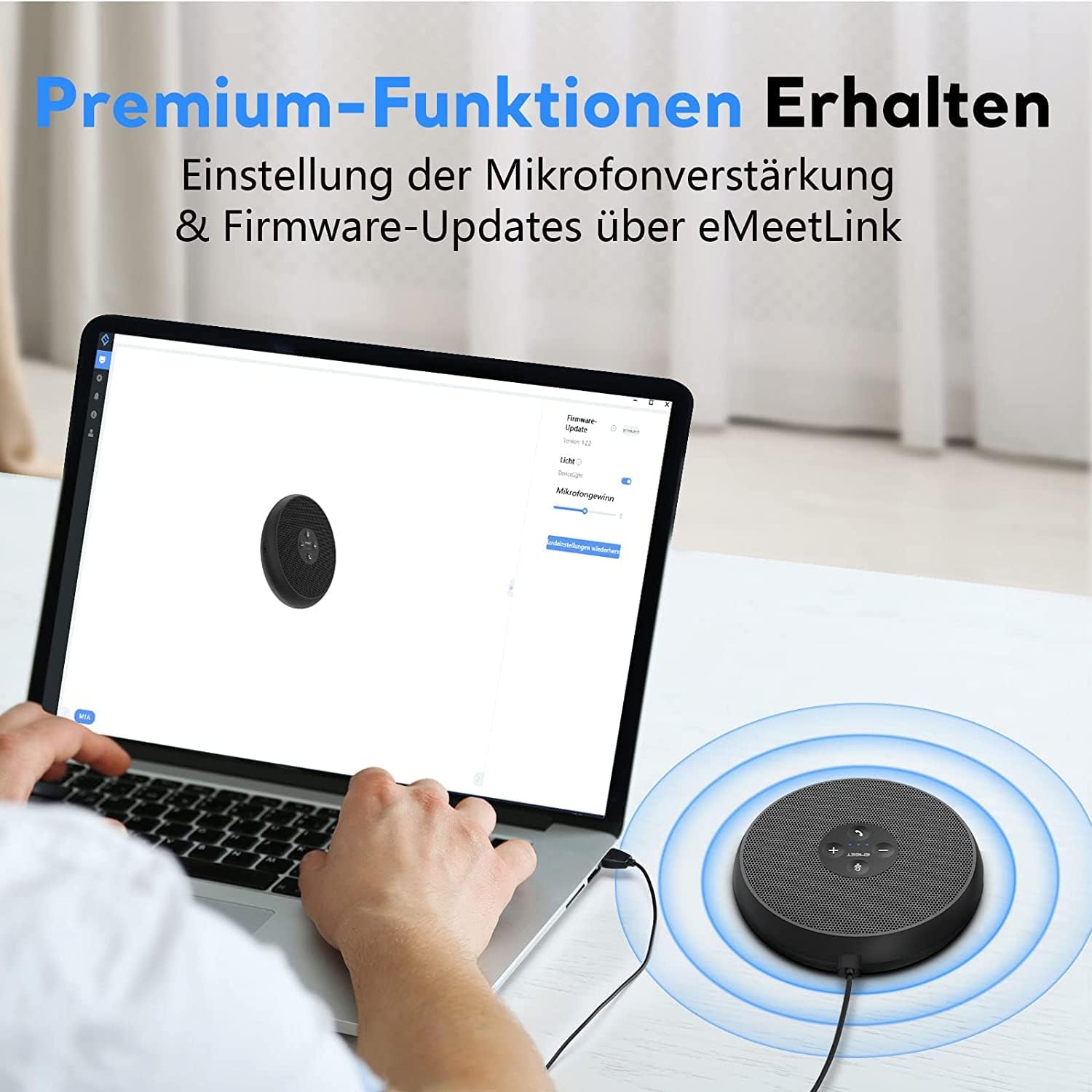 Thumbnail 6 de EMEET M1A Konferenzlautsprecher für Meetings 360°