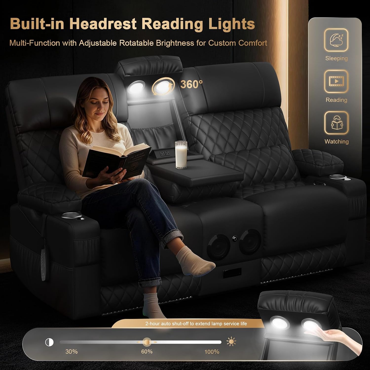 Thumbnail 6 de Power Loveseat Recliner Sofa
