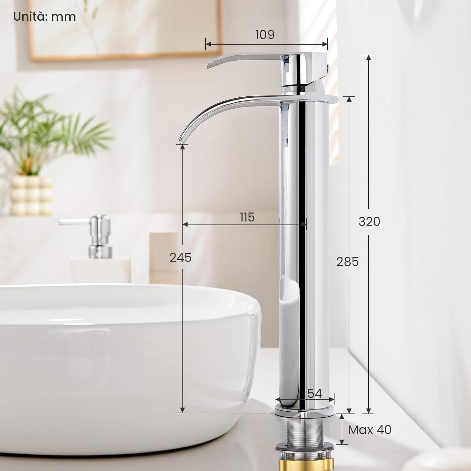 Detalle de CECIPA Alto Rubinetto 24,5 cm 🚰
