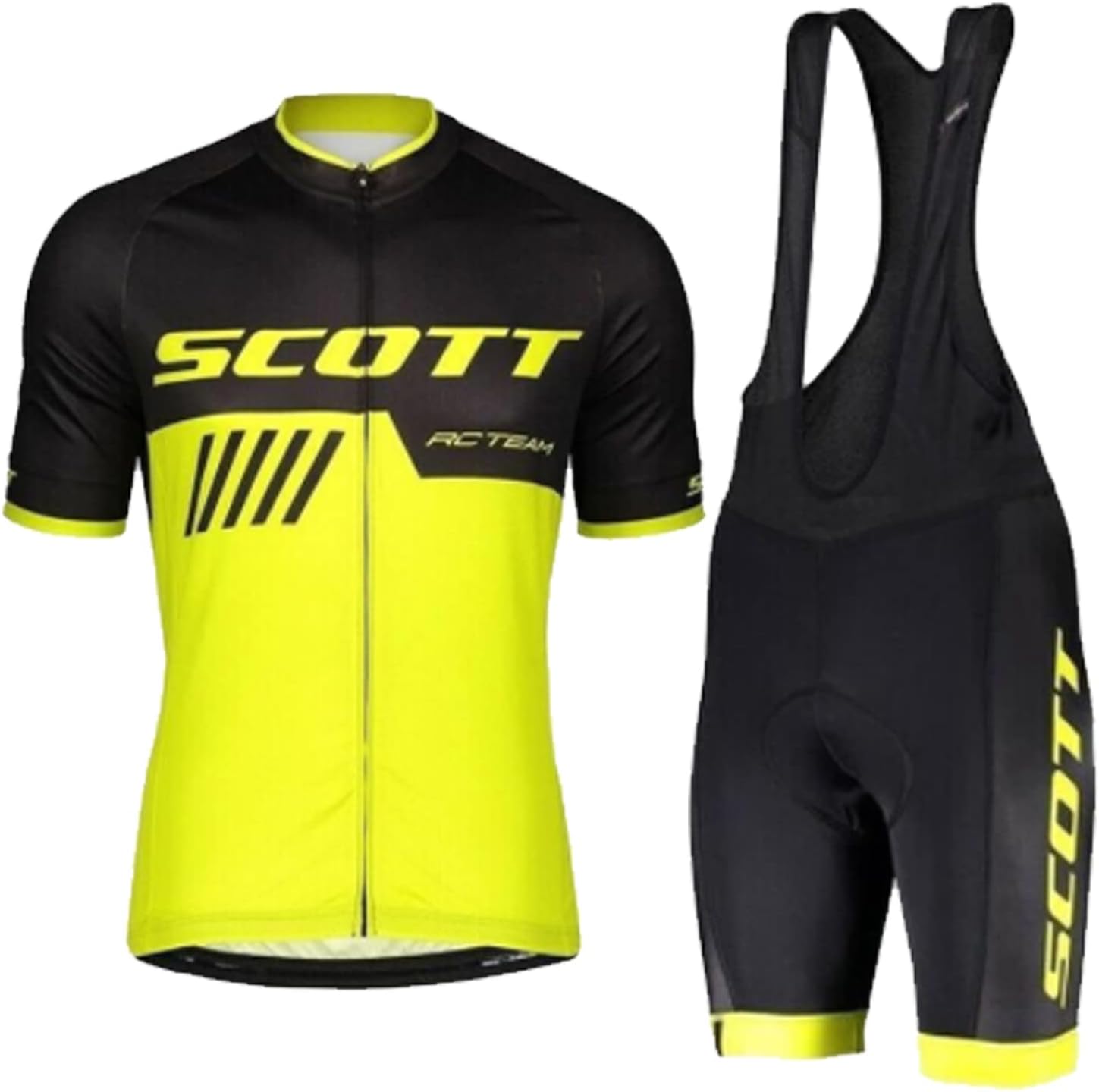 Detalle 2 de HOMTOL Herren Fahrradbekleidung Kurzarm MTB Radsportanzüge mit 3D-Gel-Polster-Shorts