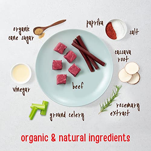Detalle de Full Moon All Natural Human Grade Dog Treats: Essential Beef Savory Sticks (22 oz)