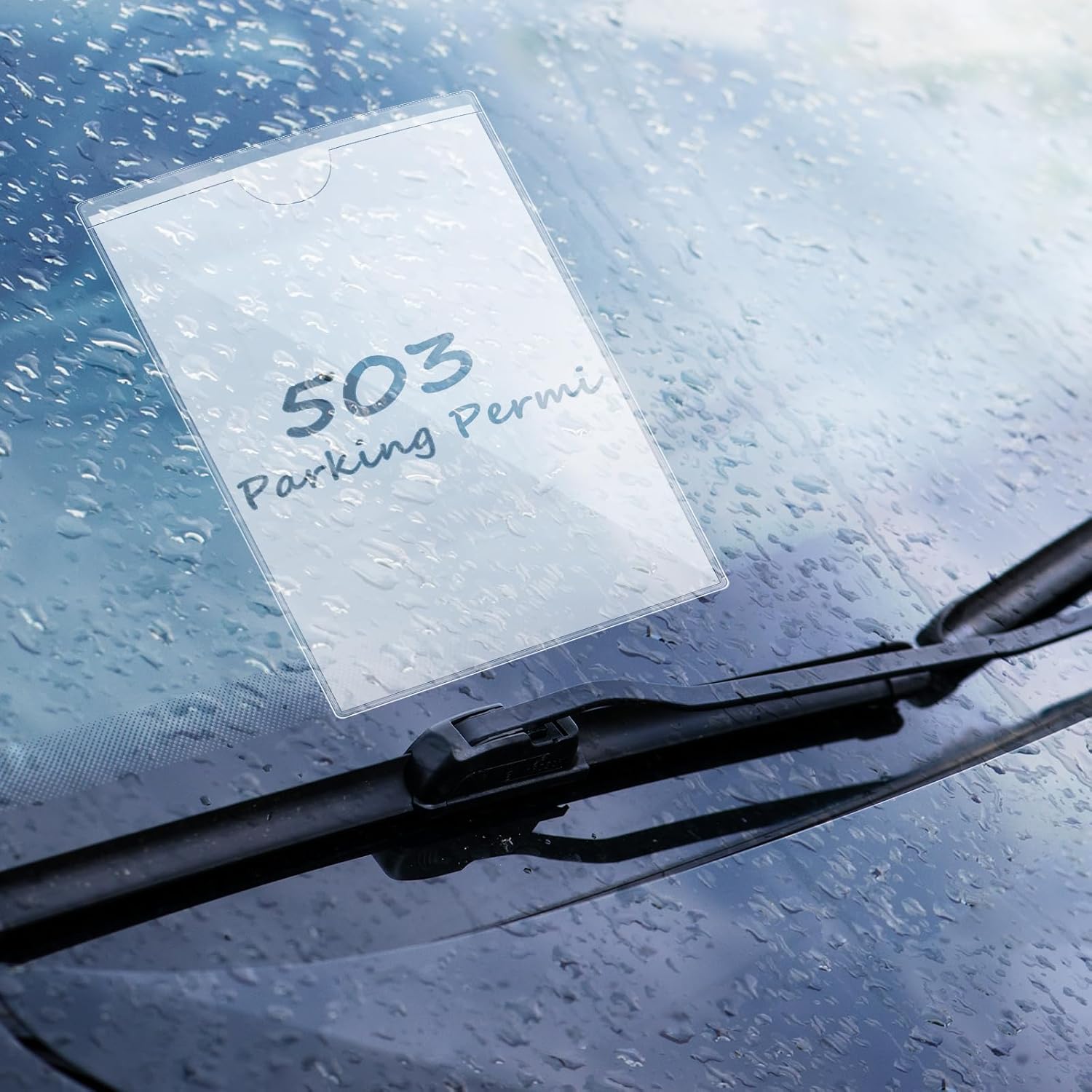 Thumbnail 6 de Vicloon pochettes adhésives transparentes 10 pcs pour cartes et permis de stationnement (env. 8 x 12 cm)