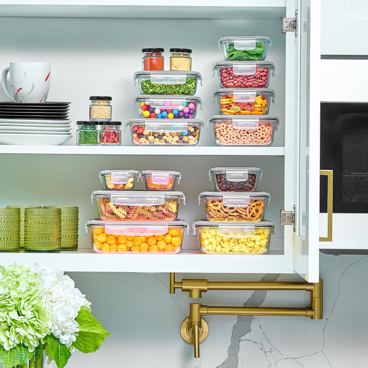 Thumbnail 6 de Glass Food Storage 40pc Set, Airtight Containers 🍱