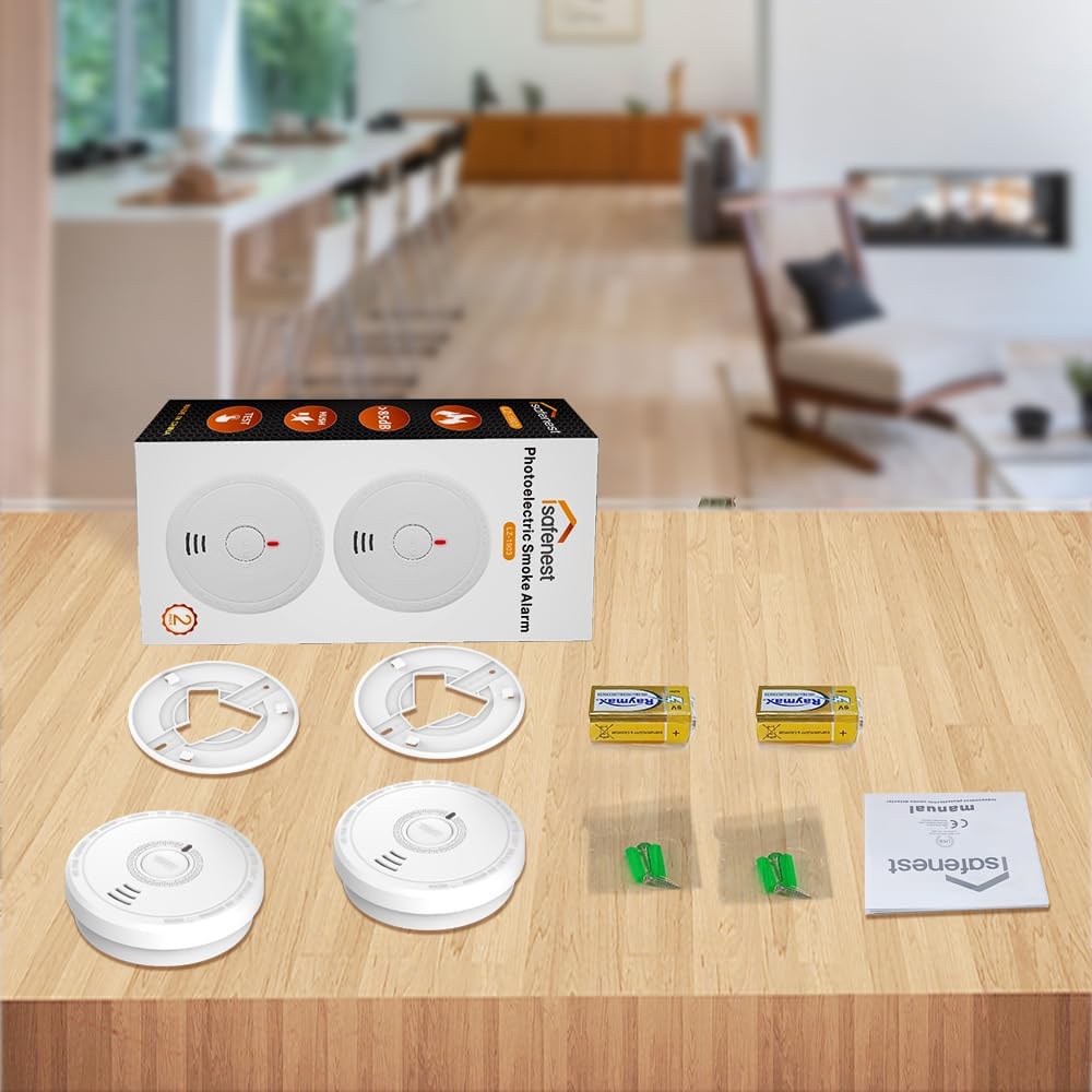 Thumbnail 5 de Photoelectric Smoke Alarm 10‑Year Battery 2‑Pack