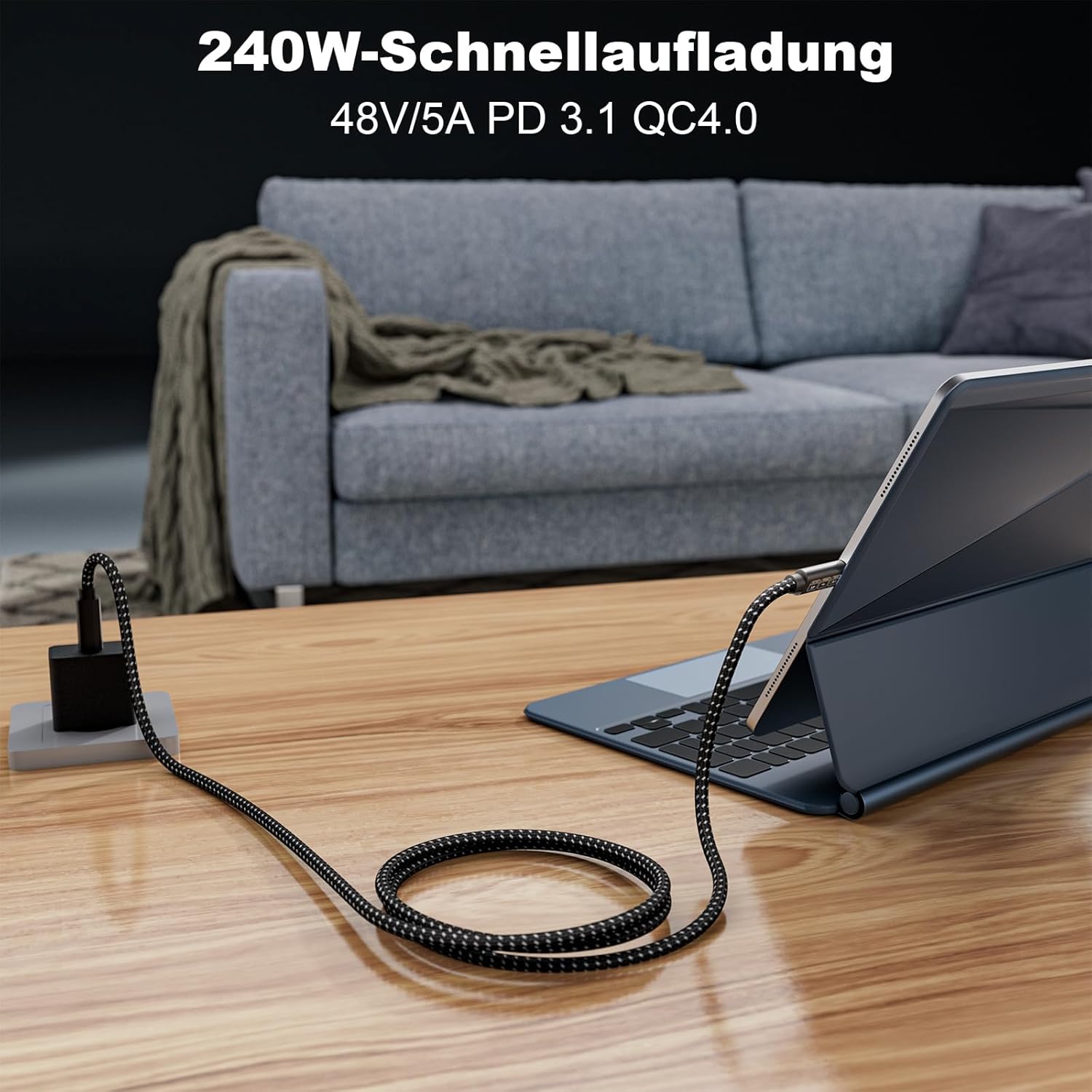 Thumbnail 3 de EUDOBEL USB-C Kabel 2 m 240 W