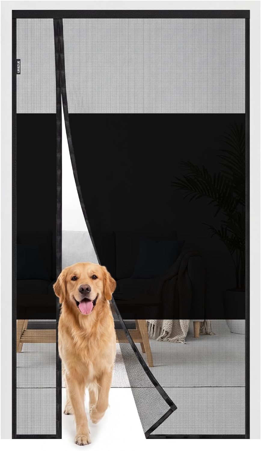 Detalle de URBZUE Magnetic Fly Screen Door 110x220cm – Double-Opening, Privacy Screen with Strong Magnets