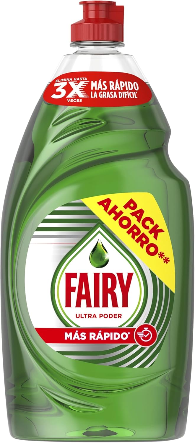 Detalle 2 de Fairy Ultra Poder Original 4x900ML 🌟 Limpiador Antigrasa Efectivo