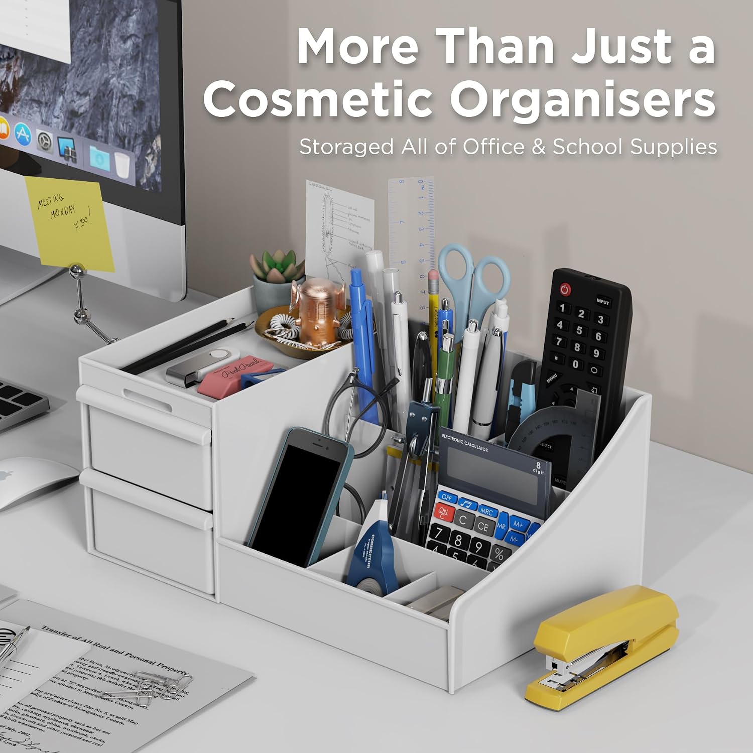 Thumbnail 2 de DancesCat DC-Cosmetic Organisers make-uporganizer met 7 vakken en 2 laden