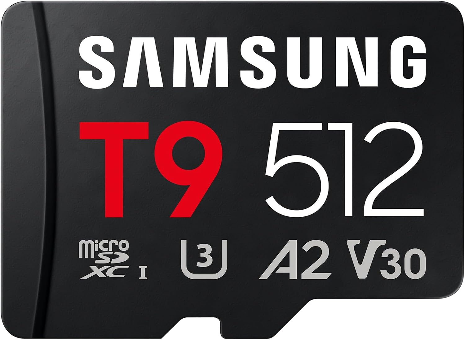 Detalle de Samsung T9 microSD-Karte, 512 GB – UHS-I U3, 200 MB/s Lesen, 130 MB/s Schreiben, für Drohnen, Action-Kameras und 360°-Kameras