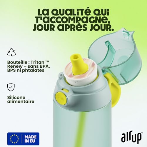 Detalle de air up Gourde Click Turle Green 600 ml – Paquet de 5 Pods