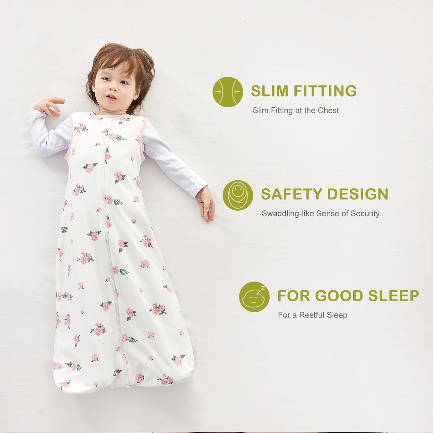 Detalle 2 de Nivolltha Super Soft Baby Sleeping Bag 1.5 TOG