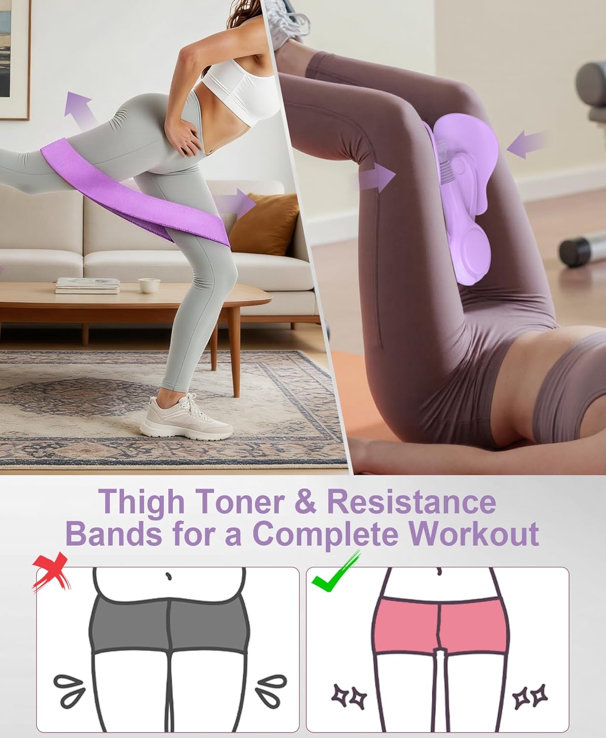 Thumbnail 3 de TINRIEF Pelvic Floor Muscle Trainer 4-in-1 Thigh Exerciser (7–32 kg) for Women and Men
