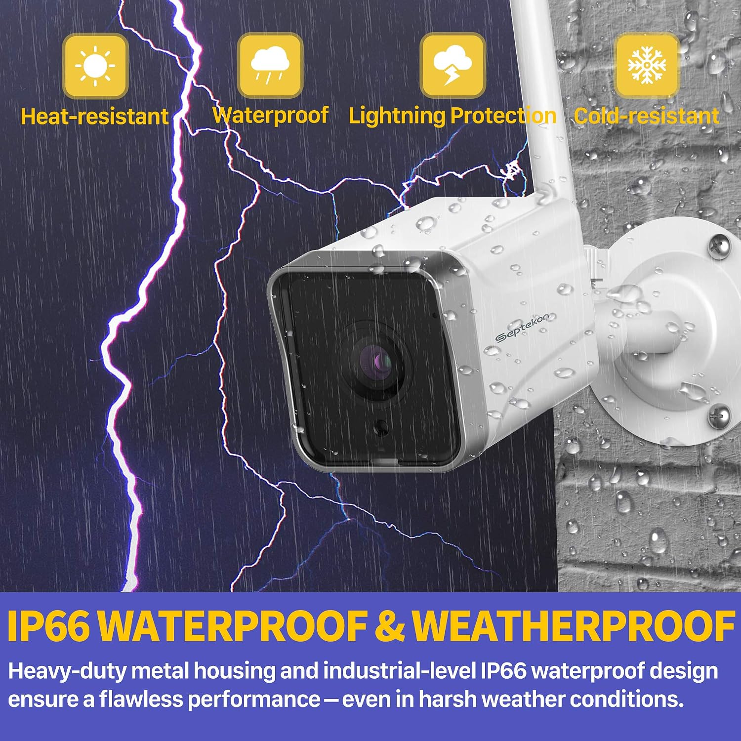 Thumbnail 4 de Septekon S50 2K Outdoor Security Camera
