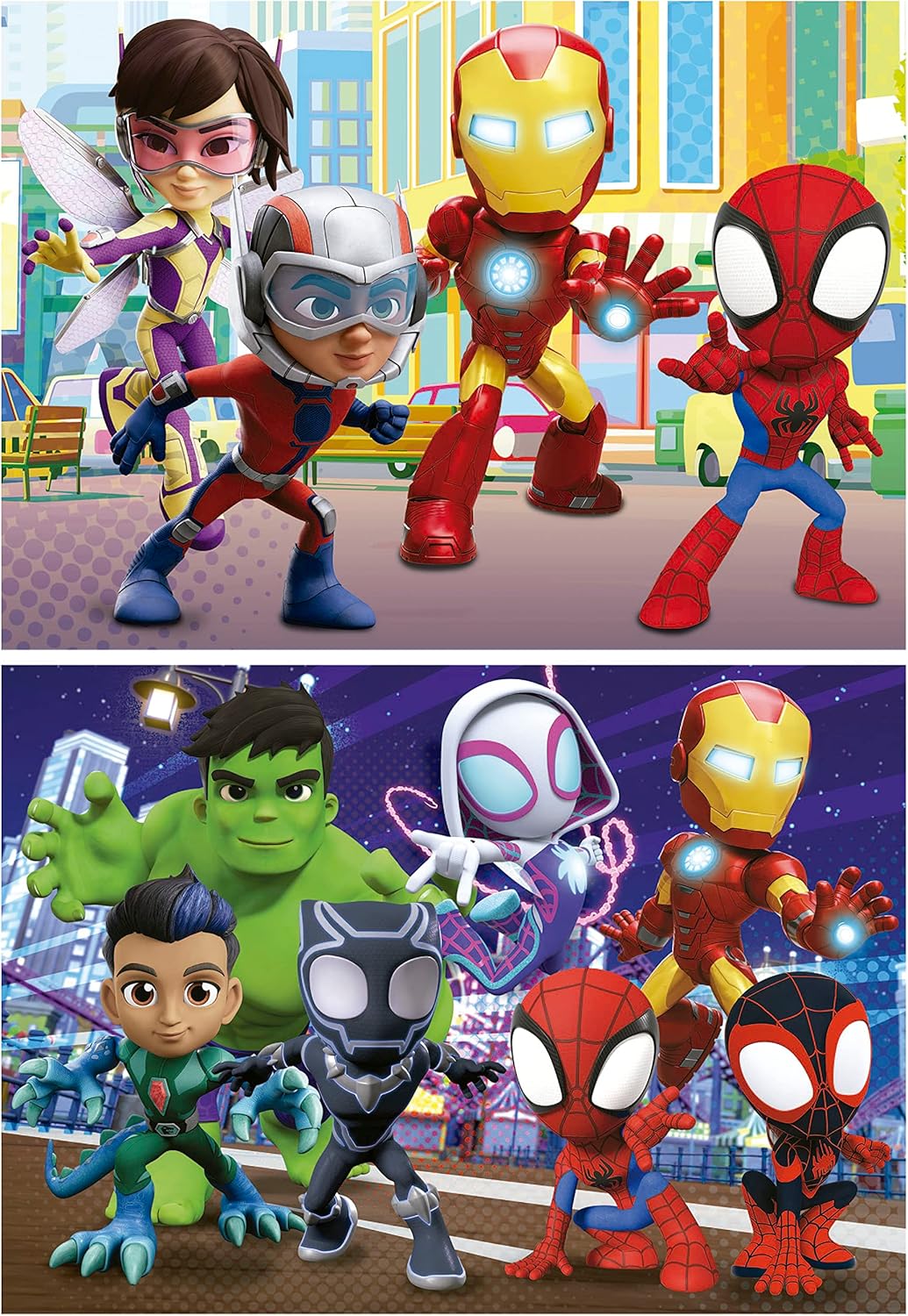 Thumbnail 1 de Educa 2x48 pièces Spidey & Amazing Friends — ensemble de 2 puzzles enfant dès 4 ans (48 pièces chacun)