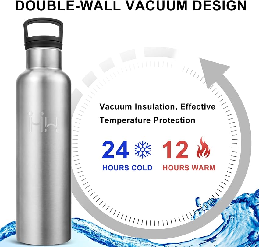 Detalle de Botella Agua Acero Inoxidable 750 ml termosport