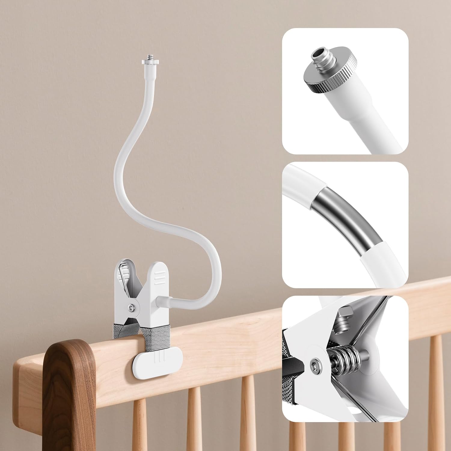 Thumbnail 5 de Tyeyober Flexible Twist Clip holder for Philips Avent baby monitor screens (SCD923/26, SCD921/26, SCD643/26, SCD973/26, SCD951/26)