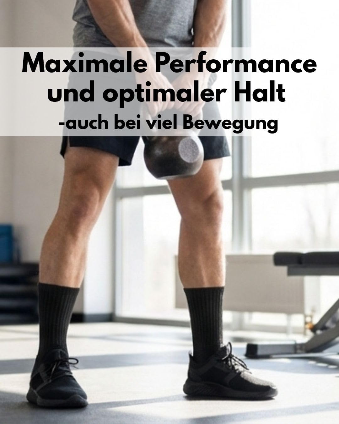 Detalle 2 de sockenkauf24 Herren Tennissocken (6 Paar) – Sportsocken mit verstärkter Ferse & Fußspitze