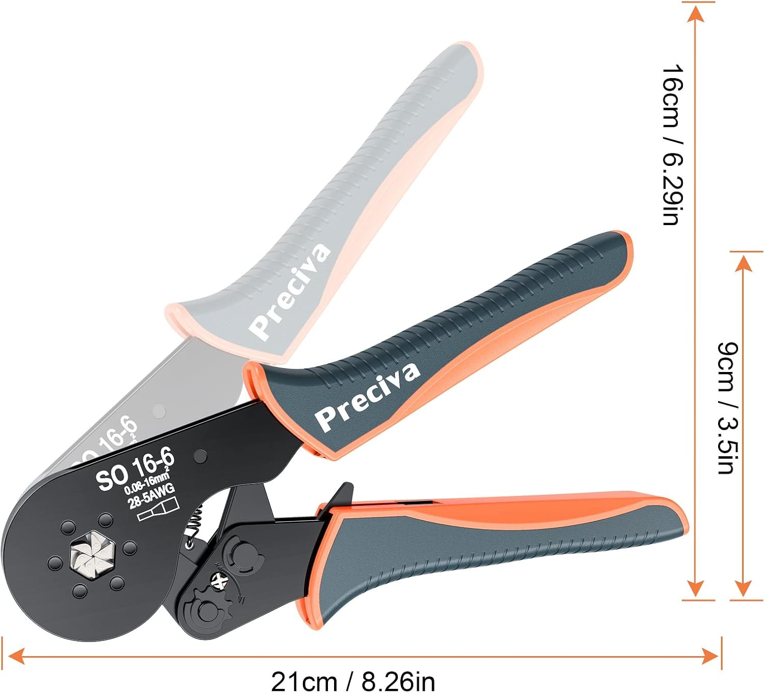 Thumbnail 5 de Crimpzange 0,08 bis 16 mm² für Aderendhülsen