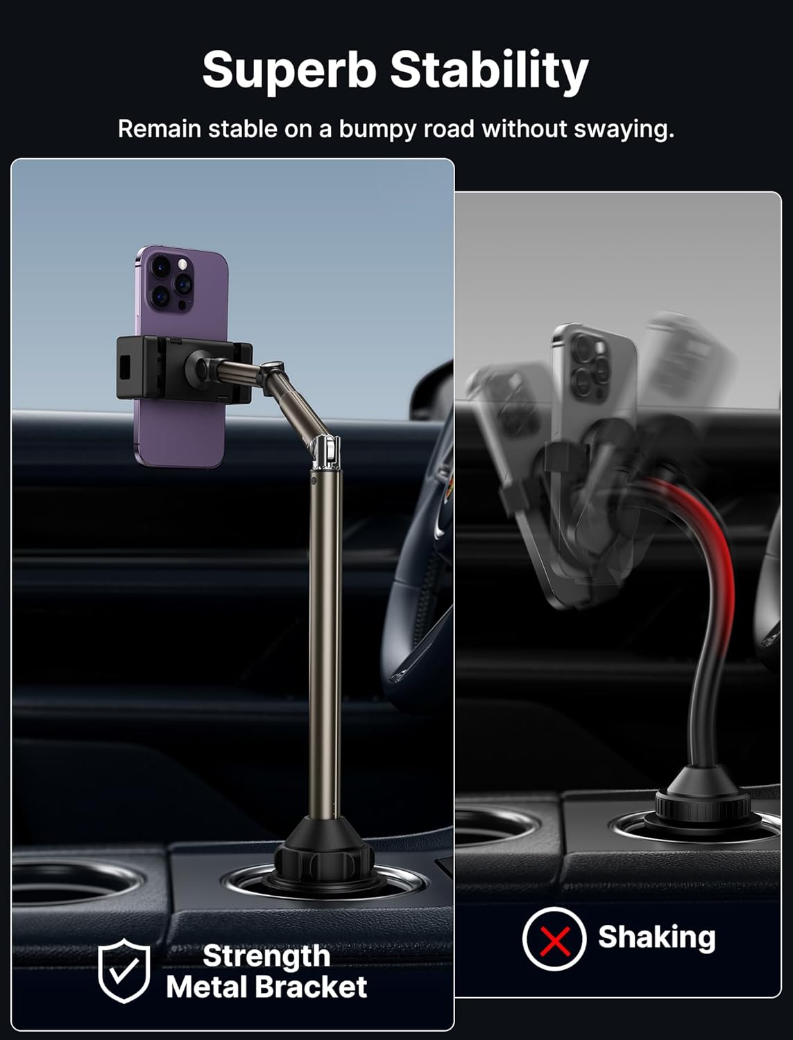 Thumbnail 5 de JSAUX Support porte-gobelet 11,6–16,6 pouces