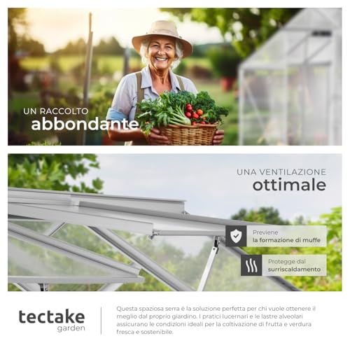 Thumbnail 6 de tectake Serra da Giardino con Telaio in Alluminio Anodizzato e Lastre Alveolari Termoisolanti
