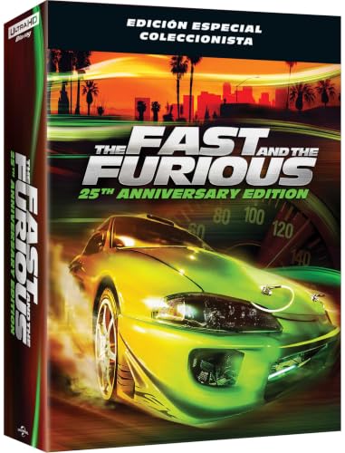 Detalle de Universal Fast & Furious, edición metálica UCE 25 Aniv. en 4K UHD + BD
