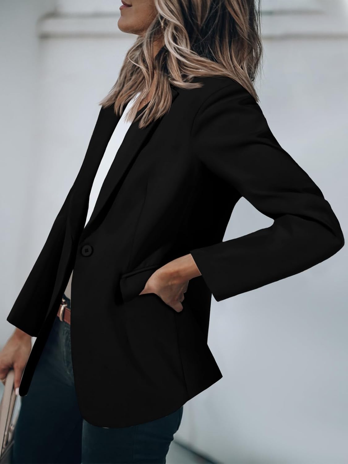 Detalle de Cicy Bell Casual Women's Jacket with Front Slit