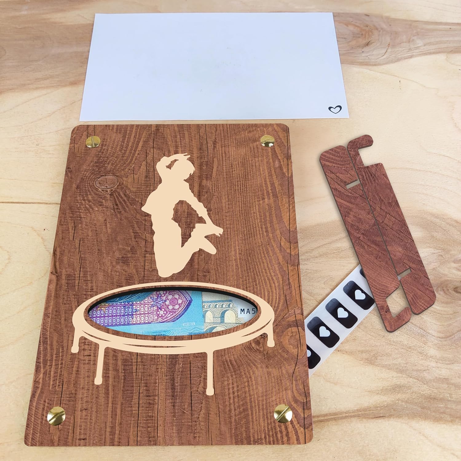 Thumbnail 5 de XL Geldkarte aus Holz 20 x 15 cm