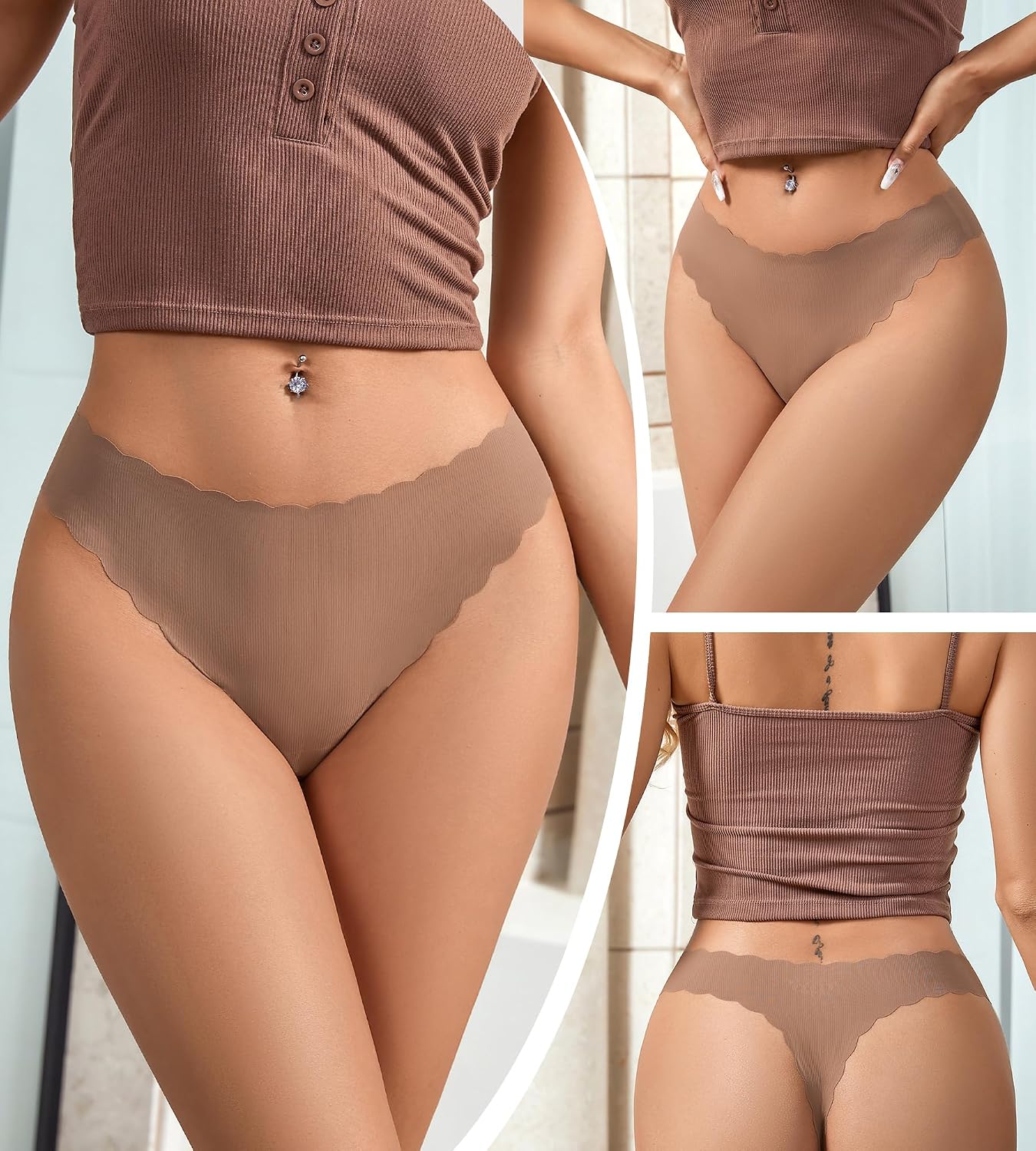 Thumbnail 1 de SHARICCA Seamless Thongs 🩲