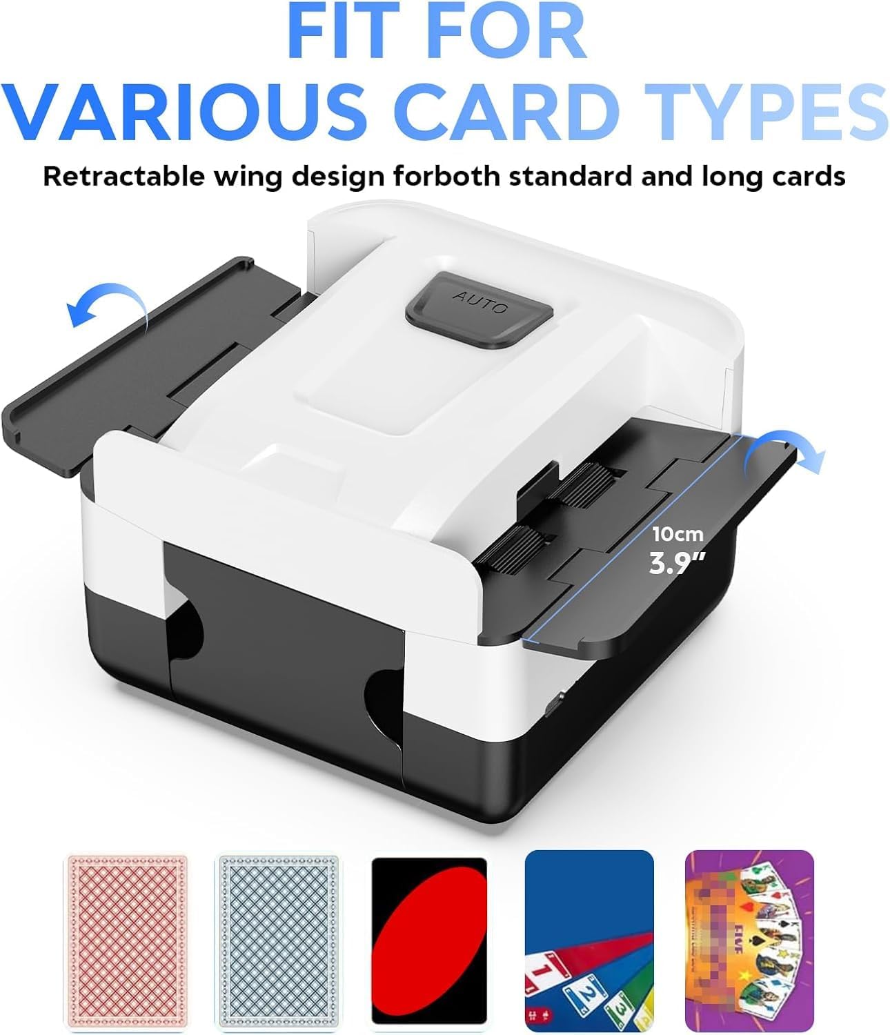 Thumbnail 2 de Kartenmischmaschine: Automatischer 1–2-Deck-Mischer mit USB-C Akku
