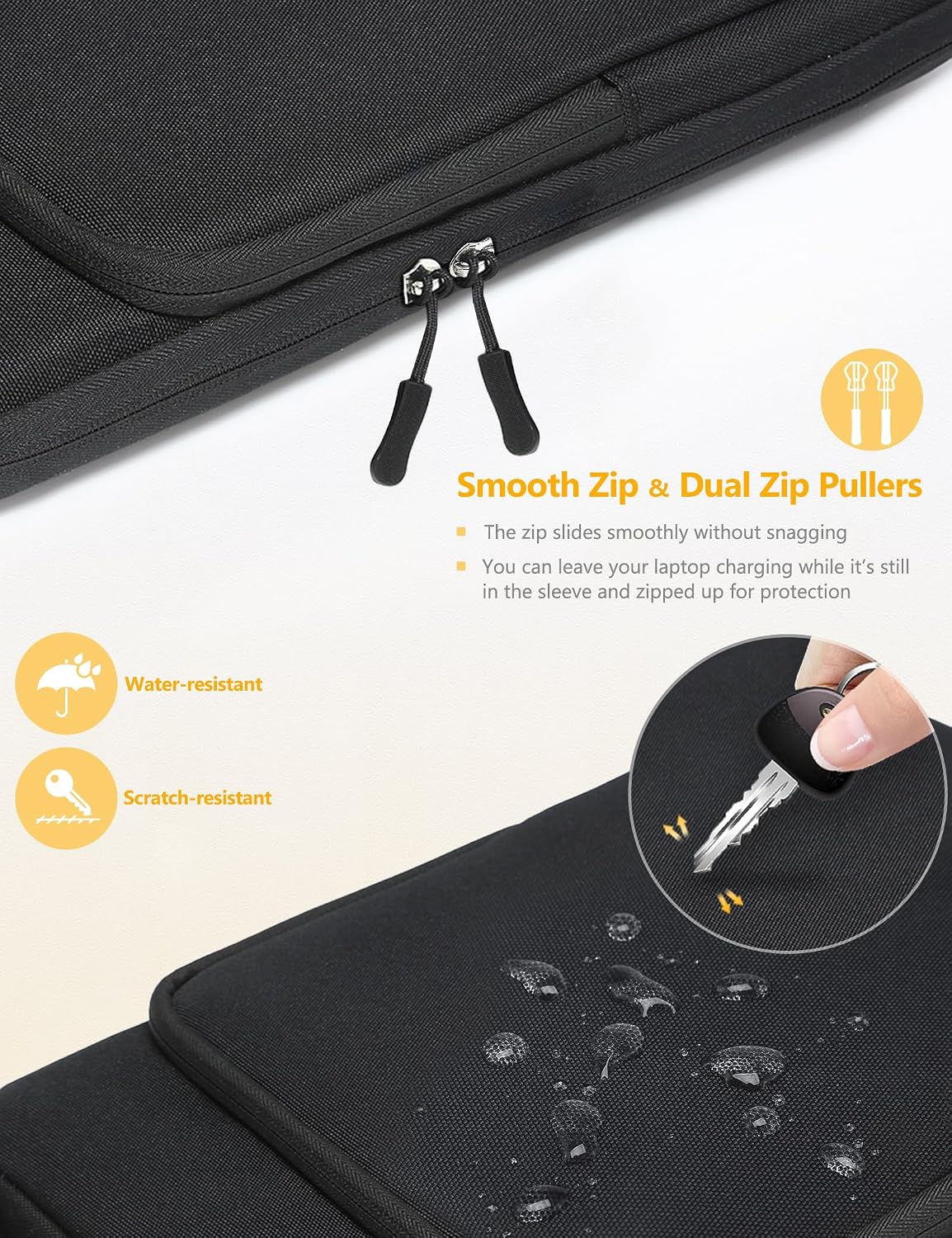 Detalle 2 de HYZUO 13 Zoll Laptoptasche für 13-Zoll