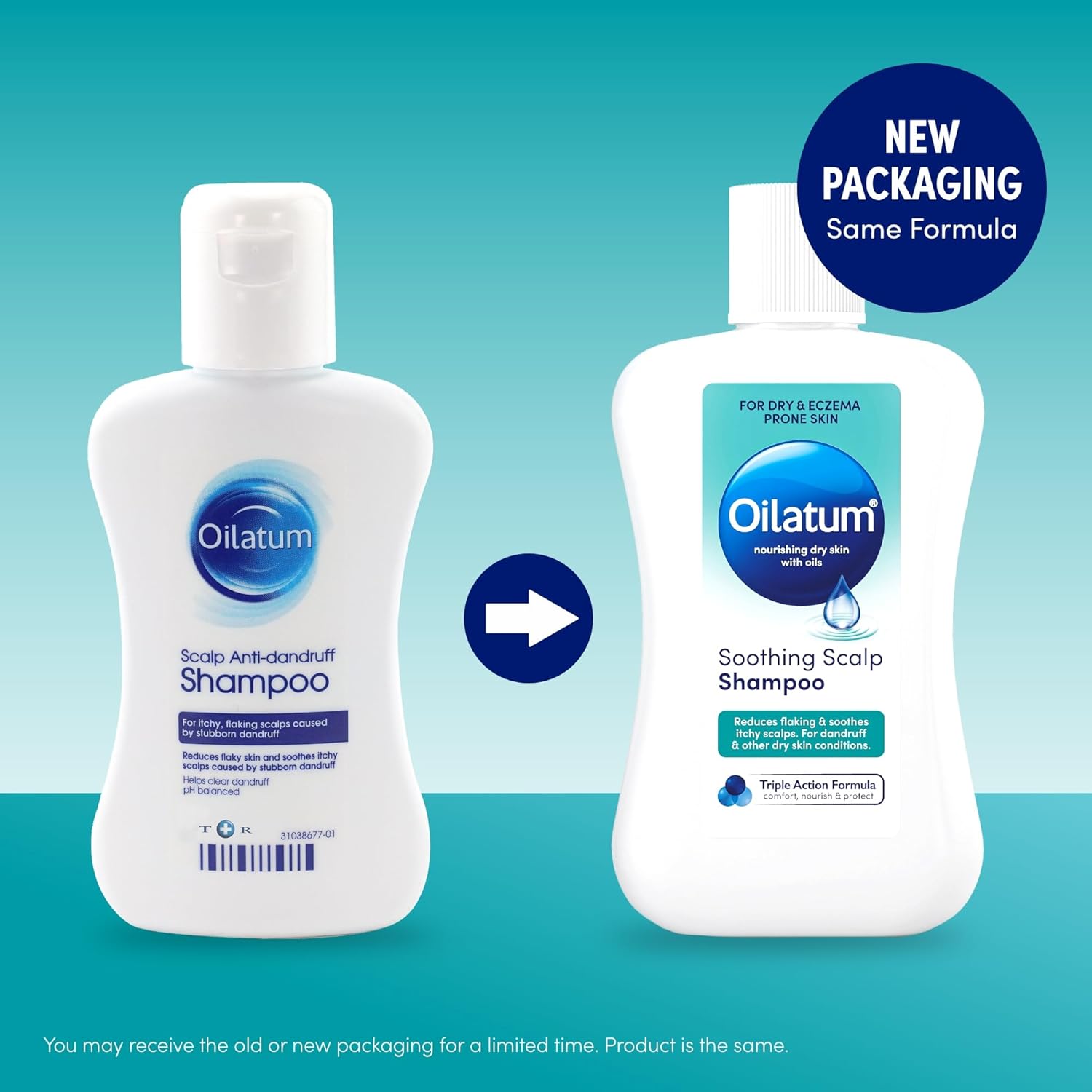 Detalle 2 de Oilatum Soothing Scalp Shampoo for Itchy, Flaky Scalp (Dandruff) – 100ml