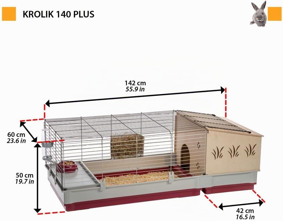 Detalle 2 de FERPLAST Krolik 140 Plus Meerschweinchenkäfig 🐰