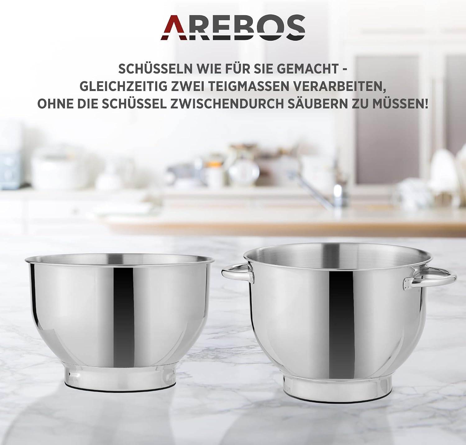 Thumbnail 3 de Arebos Küchenmaschine 1500W Creme