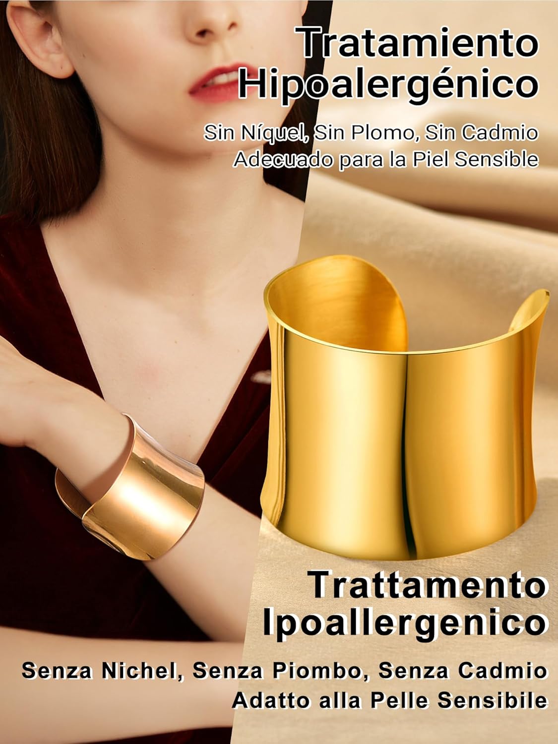 Thumbnail 6 de PROSTEEL Bracciale Donna 40/49 cm Oro placcato
