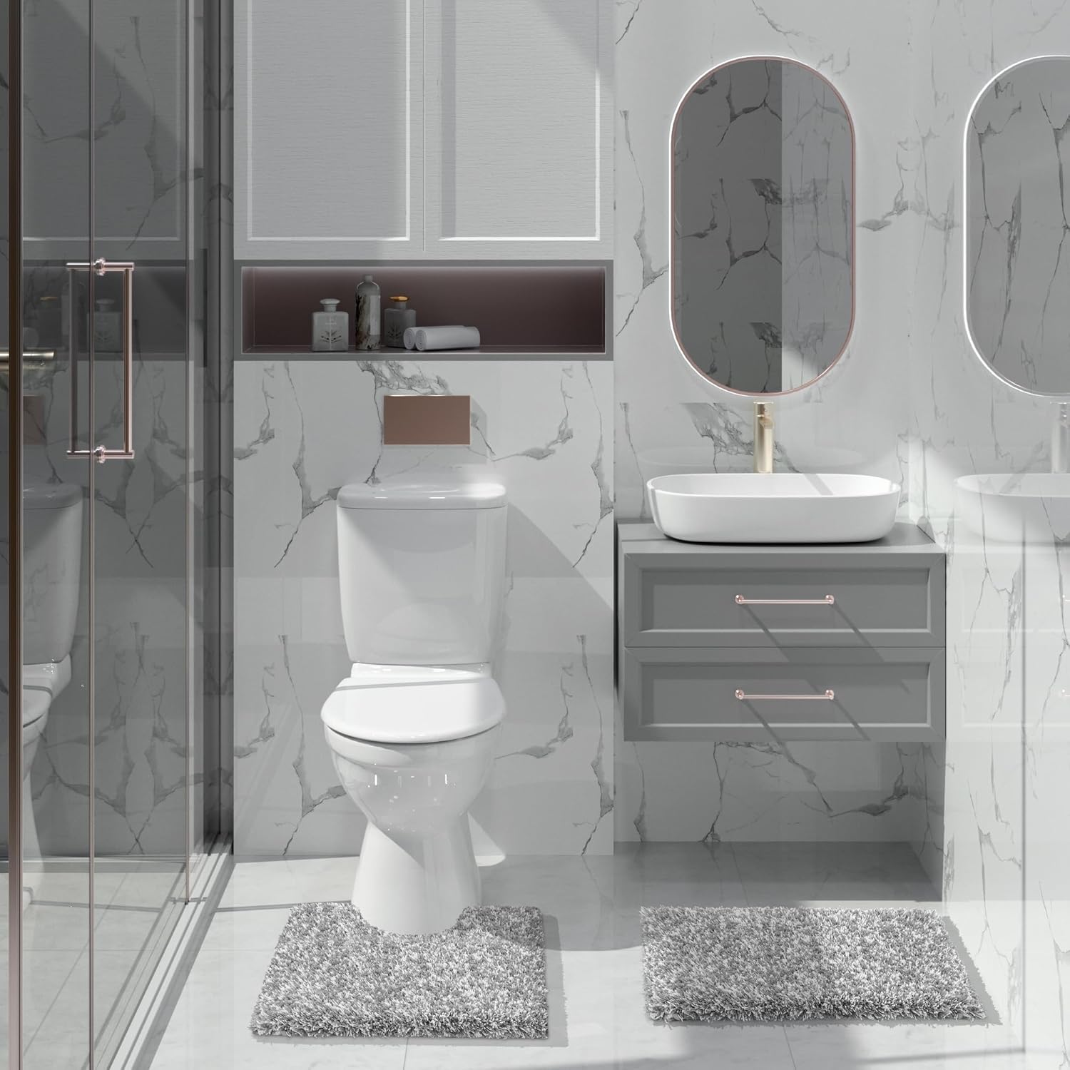 Thumbnail 4 de Yimobra Bathroom Rugs, 24x17 ⚙