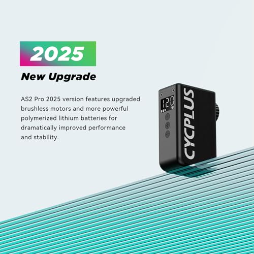 Detalle 2 de CYCPLUS mini bomba eléctrica de bicicleta AS2Pro