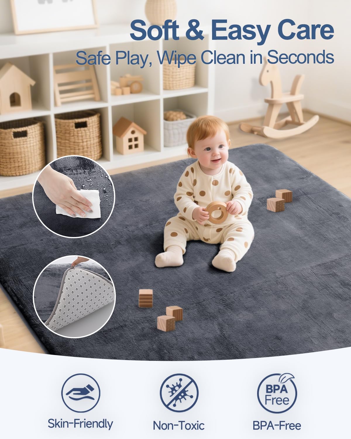 Detalle de Thick Baby Play Mat 1.2-inch foam